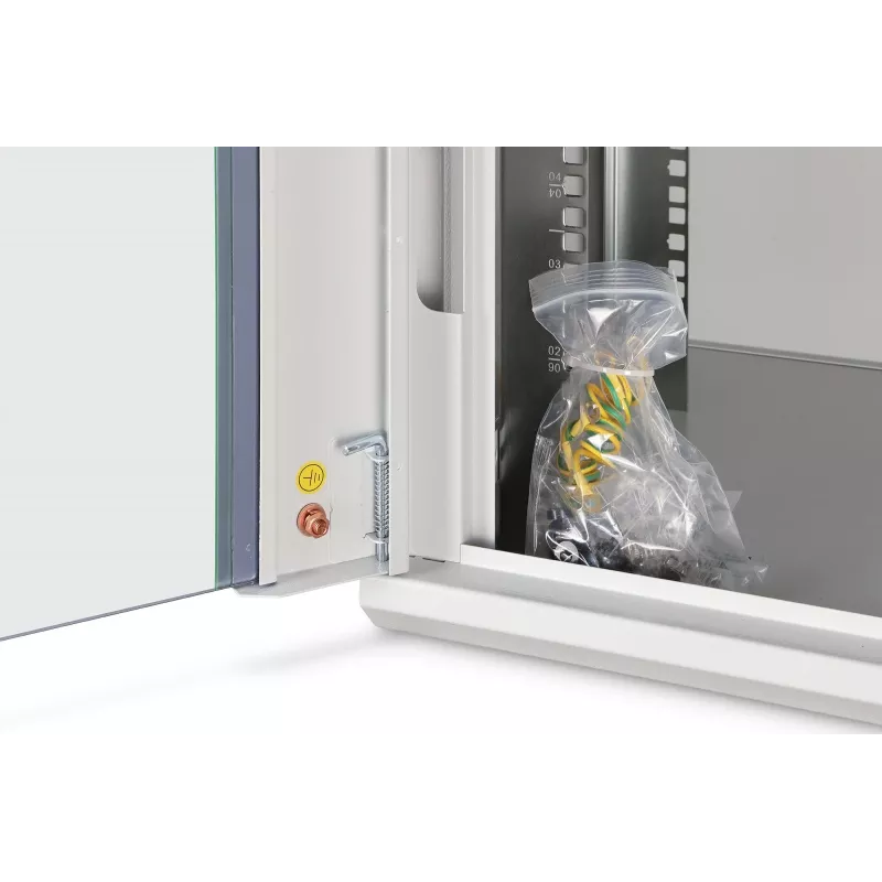 Sieninis 19 colių stovo spintas DIGITUS Dynamic‑N DN-37100, 7U, 600x450 mm (PxG), IP20, šviesiai pilka, neišmontuota