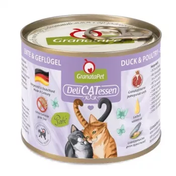 Šlapias kačių ėdalas Fox4Pets DeliCATessen Antiena ir Paukštiena 200 g, pilnavertis suaugusių kačių ėdalas, 80% drėgmės