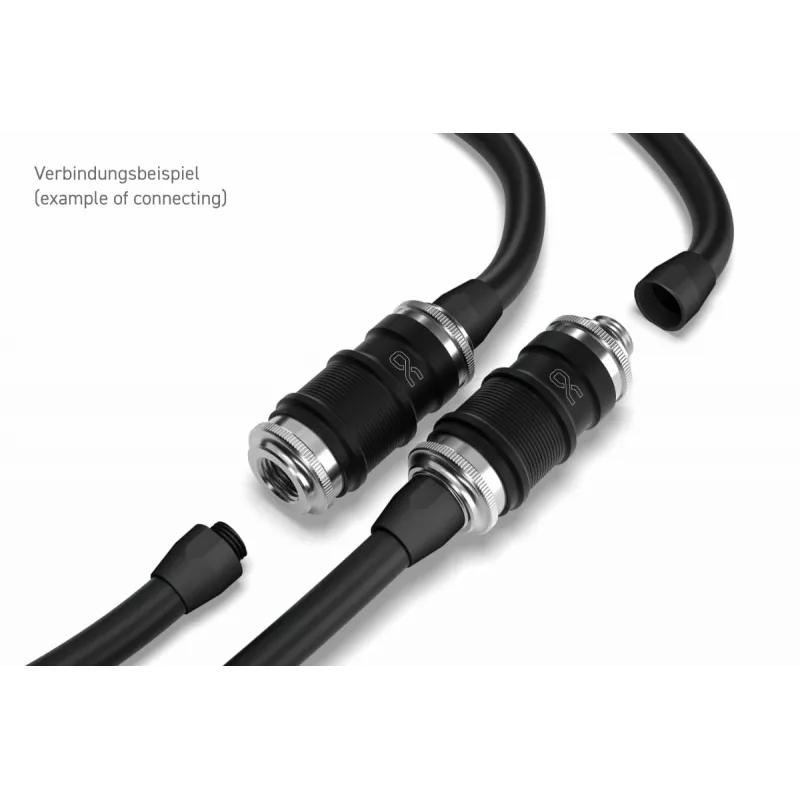 Greitasis jungiklis vandens blokams Alphacool ES 13876 (žalvaris, nikelis, plastikas, juoda/chromas)