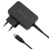 Qoltec 52386 GaN POWER PRO įkroviklis | 1xUSB-C | 65W | 5-20V | 3-3.25A | Juodas