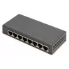 Nevaldomas jungiklis Digitus 8 prievadų Gigabit Ethernet 10/100/1000 metaliniame korpuse