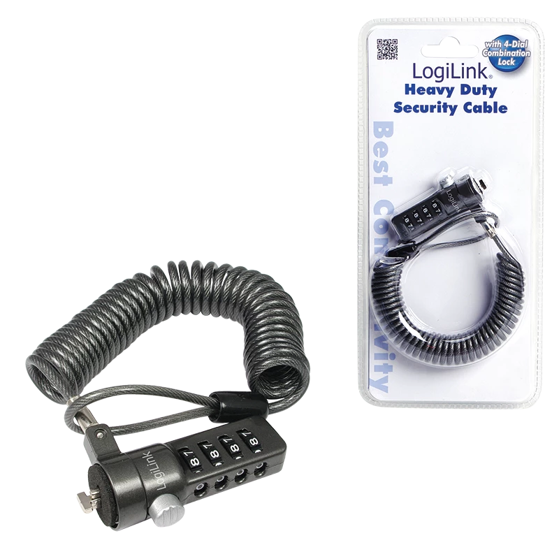 LogiLink NBS004 kabelio spyna juoda 1,8 m