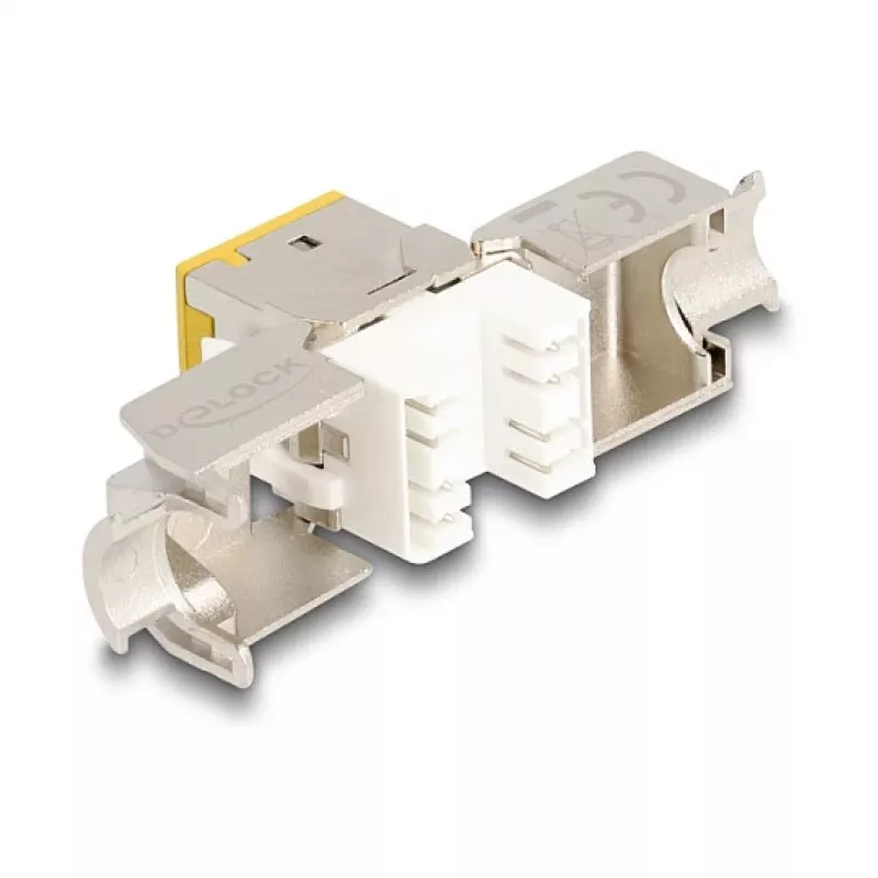 DeLOCK keystone modulis 88111 Flat RJ-45 geltonas 10 vnt.