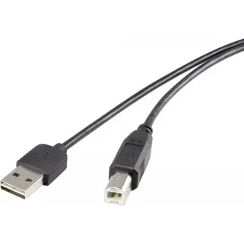 USB kabelis Renkforce Duplex USB A reversibilus į USB B tipą 2.0, 0.5 m