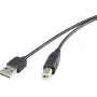 USB kabelis Renkforce Duplex USB A reversibilus į USB B tipą 2.0, 0.5 m