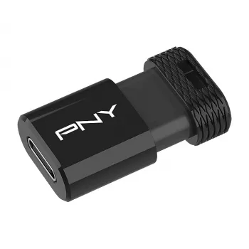 USB atmintukas PNY Elite-X 128 GB USB Type-C 3.2 Gen 1 (3.1 Gen 1) Juodas