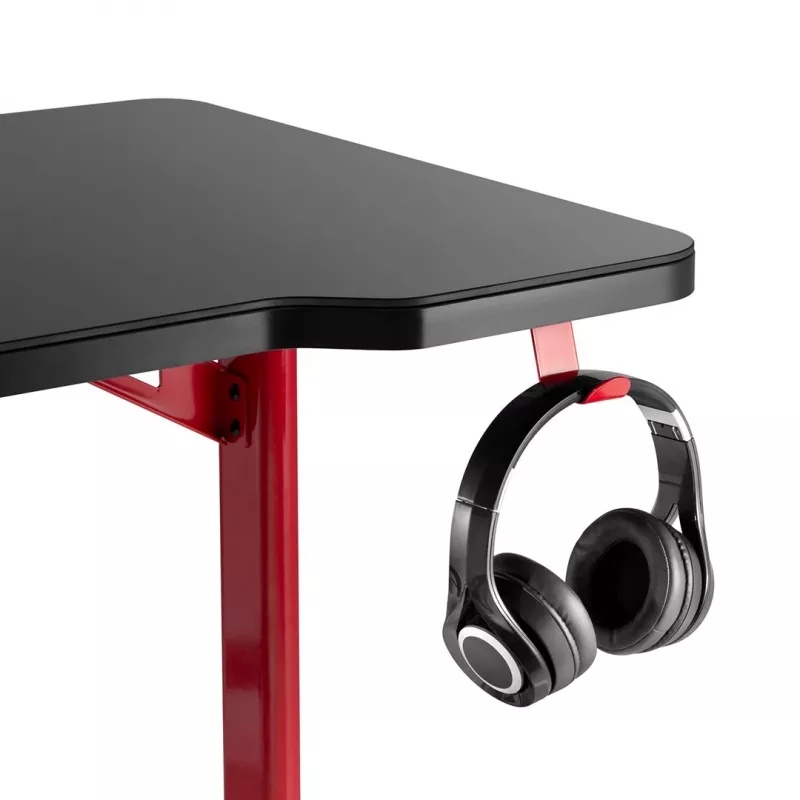 Gaming stalas MACLEAN RS163 RGB LED, didelis stalviršis, maksimali apkrova 100 kg, maksimalus aukštis 760 mm