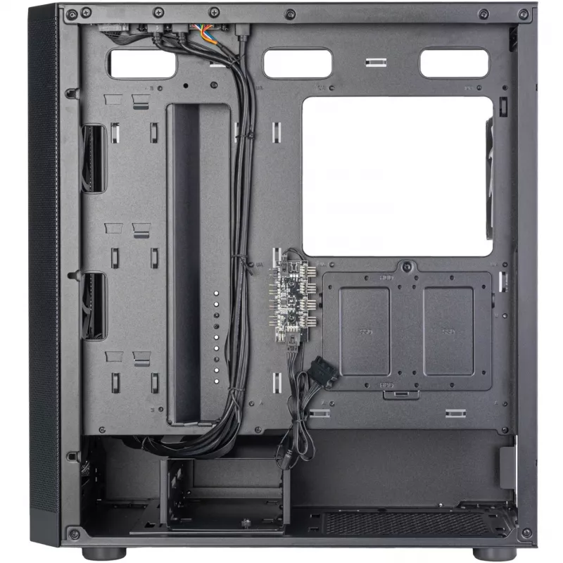 Korpusas SilverStone FARA 514X juodas su grūdintu stiklu (SST-FA514X-BG)