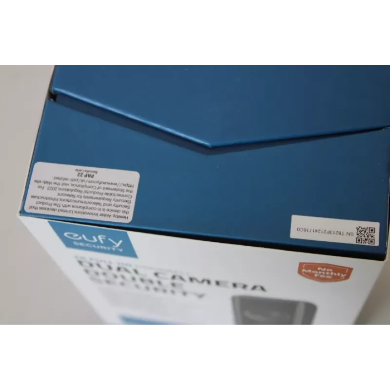 Vaizdo durų skambutis Eufy Doorbell 2 Pro T8213G11SO, juodas, atnaujintas (įbrėžimas viršuje)