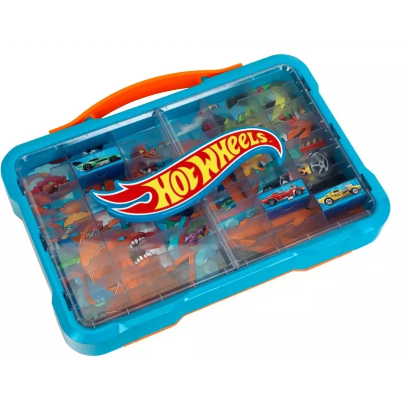 Hot Wheels nešiojimo dėklas su šviečiančiu logotipu