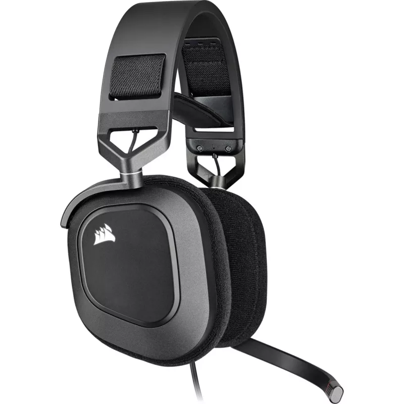 Ausinės CORSAIR HS80 RGB USB Carbon