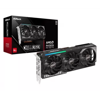 Vaizdo plokštė ASRock Challenger Radeon RX 9070 – 16 GB GDDR6, 256 bitų, PCIe 5.0, 3x DisplayPort 2.1a + HDMI 2.1b