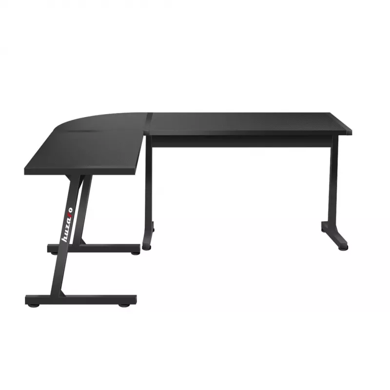 Žaidimų stalas HUZARO HERO 6.0 BLACK, kampinis, anglies pluoštas