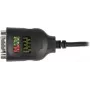 Delock USB Type-A į Serial DB9 adapteris su 9 LED RS-232 testeriu - juodas (90497)