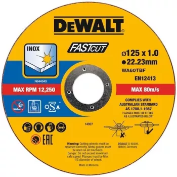 Šlifavimo diskas DeWALT DT20540-QZ plokščiu centru geležiui, metalui, nerūdijančiam plienui