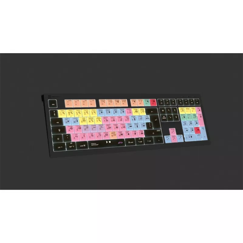 Logickeyboard ASTRA 2 USB QWERTY klaviatūra juoda, 104 klavišai