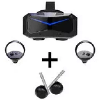 Pimax Crystal Super VR Šalmas, 57 PPD + DMAS Ausinių Rinkinys - juoda