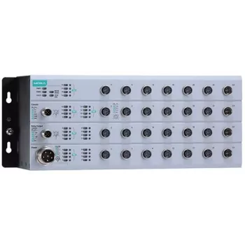 Valdomas pramoninis M12 Ethernet jungiklis MOXA EN50155 8 prievadų