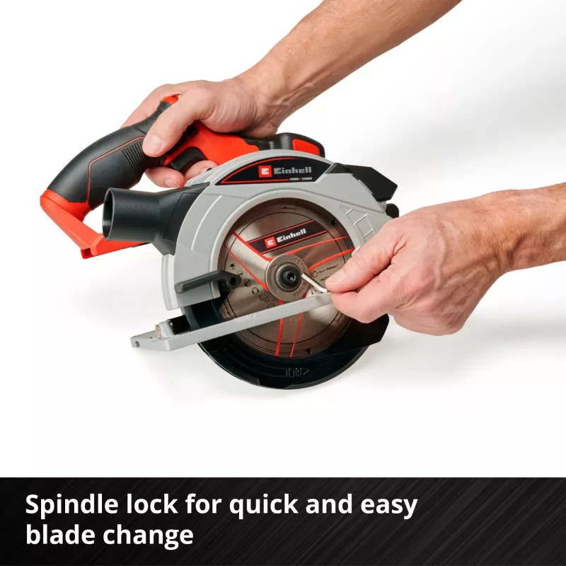 Einhell TE-CS 18/165-1 Li - Solo belaidis diskinis pjūklas 16,5 cm juodas, raudonas, sidabrinis 4200 aps./min.
