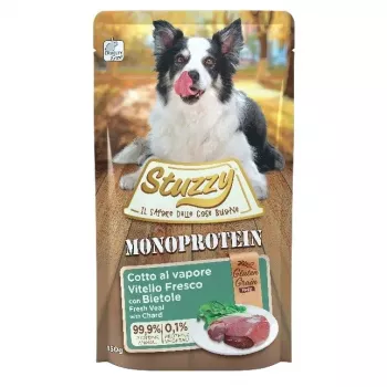 STUZZY Monoprotein Veršiena su burokėliais - šlapias šunų ėdalas - 150g