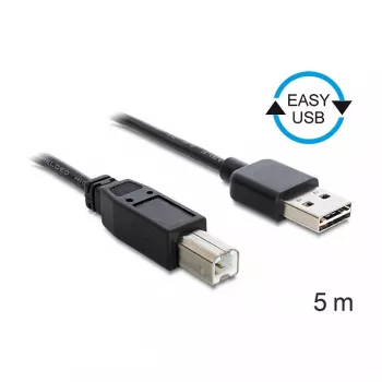 USB laidas DeLOCK 85553 USB 2.0 5m USB A USB B juodas