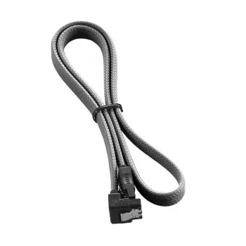 CableMod ModMesh SATA kabelis – Serial ATA 150/300/600 – SATA (M) stačiu kampu į SATA (M) – 60 cm – anglies spalva (CM-CAB-RSAT-N60KC-R)