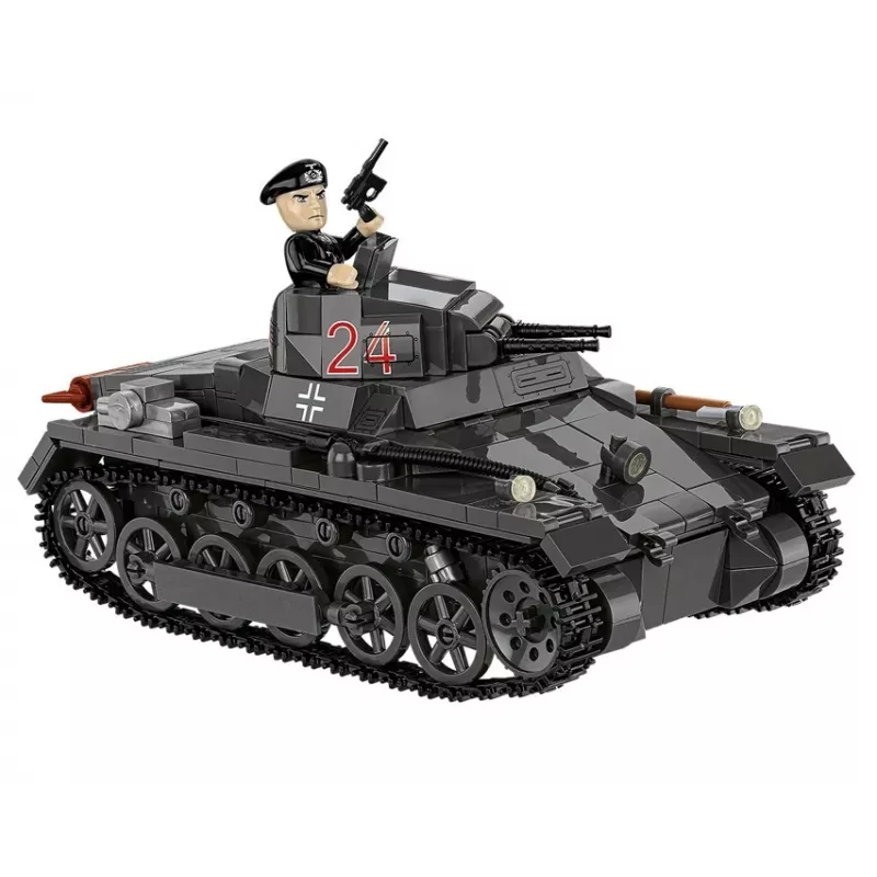 Konstruktorius Cobi Panzer I Ausf. B – 654 detalės, detalus tanko modelis