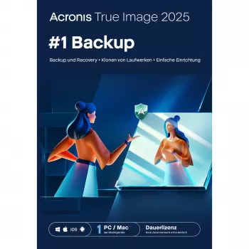Acronis True Image 2025 1 kompiuteriui ESD amžina licencija – Atsarginė kopija ir suspaudimas