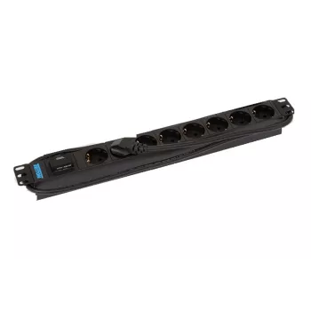 Apsauginis modulis Triton RAB-PD-X08-A1 juodas 8 AC lizdai 230V 2m