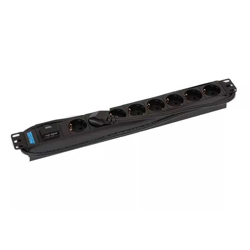 Apsauginis modulis Triton RAB-PD-X08-A1 juodas 8 AC lizdai 230V 2m
