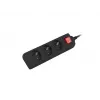 Lanberg PS1-03E-0150-BK Prailginimo laidas (1,5 m, juodas) (PS1-03E-0150-BK)