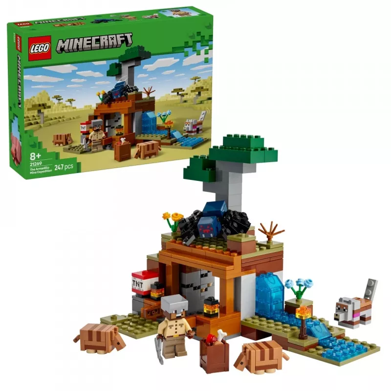 LEGO MINECRAFT 21269 Šarvuotojo šuns kasyklos ekspedicija