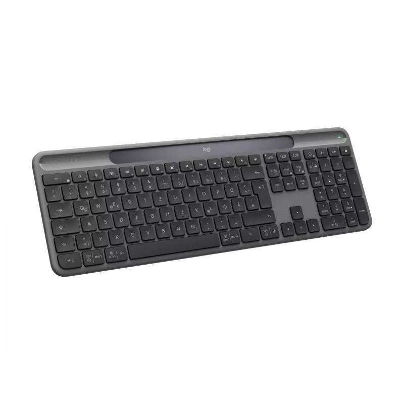 Logitech Signature Slim Solar+ K980 belaidė klaviatūra, vokiška QWERTZ, grafito spalvos