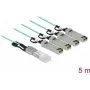 Aktyvus optinis kabelis QSFP+ į 4 x SFP+ 5 m DeLOCK 84069