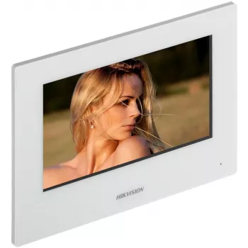 Vaizdo domofono sistema Hikvision Pro Series DS-KH6320-WTE2-W 17,8 cm (7 inch) balta
