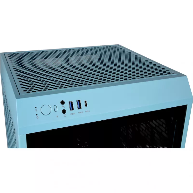 Thermaltake The Tower 200 turquoise kompiuterio korpusas su grūdintu stiklu