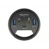DeLOCK 62794 Į stalą montuojamas USB centras su 3 prievadais