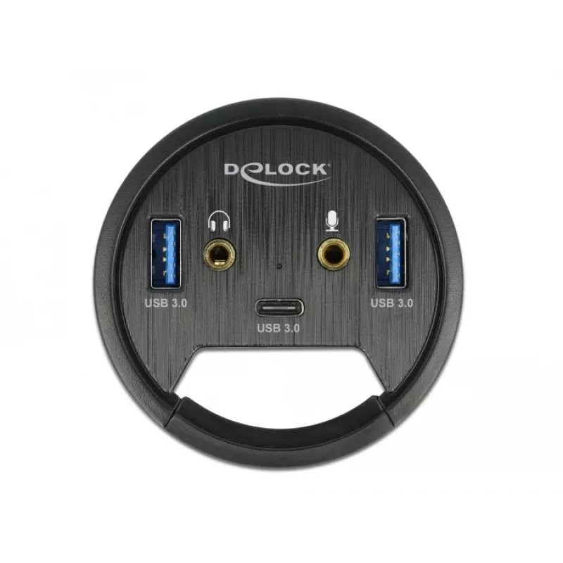 DeLOCK 62794 Į stalą montuojamas USB centras su 3 prievadais
