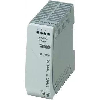 Phoenix Contact UNO-PS/1AC/24DC/60W maitinimo šaltinis ir įtampos keitiklis patalpoms, pilkas (2902992)