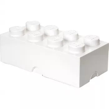 LEGO Storage Brick 8 Baltas, Dėžė daiktams susidėti Balta