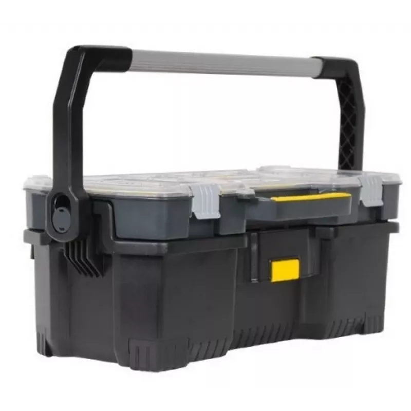 Stanley 1-97-514 dėžutė smulkioms detalėms/įrankiams, juoda, permatoma