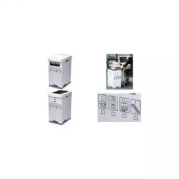 Fellowes R-Kive System šiukšliadėžė perdirbimui - pilka - balta - 300 x 500 x 600 mm (0193201)