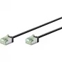 Goobay Ultra-Flexible CAT 8.1 Patch Cable slim U/FTP juodas - itin trumpas kištukas 99,9% (74353)