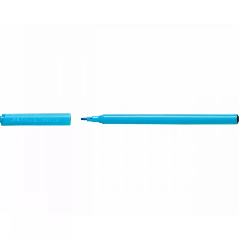 Flomasteriai Faber-Castell 554201 12 spalvų, smailusis antgalis, įvairiaspalviai