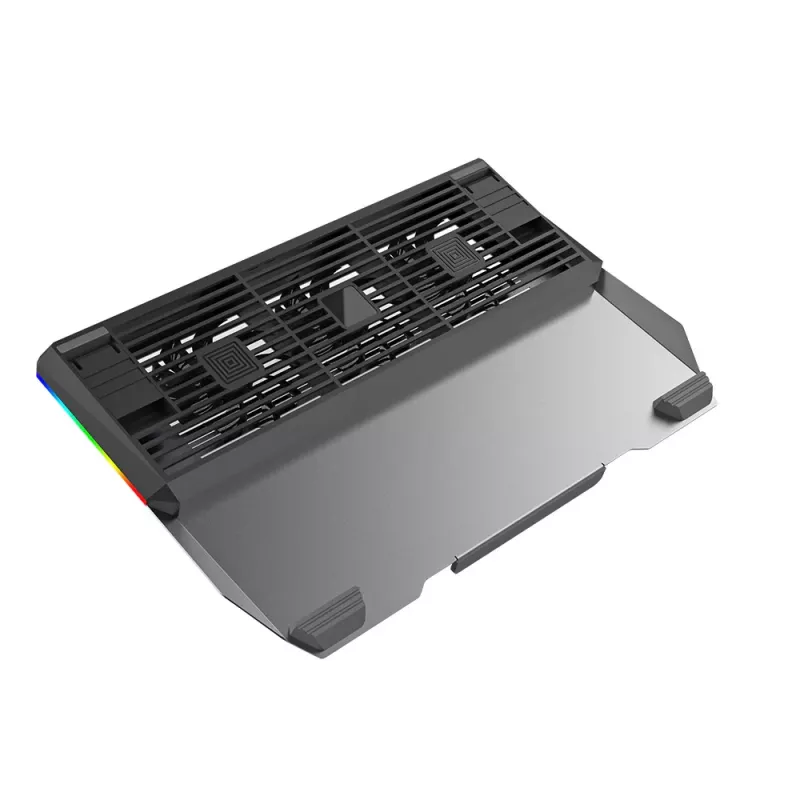 Aušintuvas nešiojamam kompiuteriui Tellur TLL491321, 17,3 colių, 3 ventiliatoriai, RGB LED apšvietimas