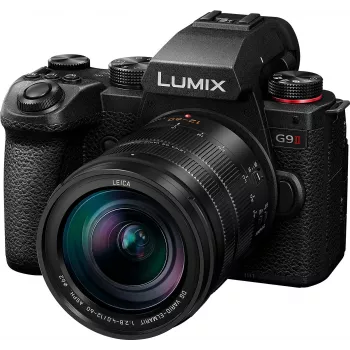 Panasonic Lumix G9 II + 12-60mm F2.8-4.0 25,21 MP Live MOS 11552 x 8672 pikselių juoda (DC-G9M2LE)