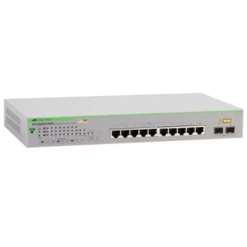 Allied Telesis GS950/10PS valdomas Gigabit Ethernet jungiklis su PoE, pilka