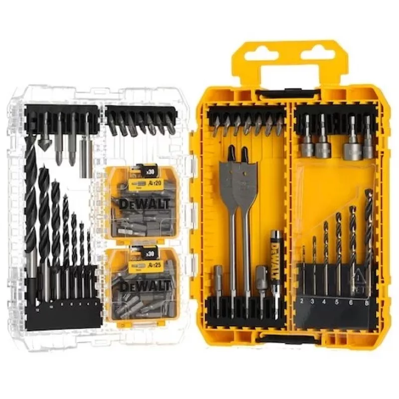 DeWalt Pozi varžtų rinkinys 100 vnt. – įvairių dydžių savisriegiai medžiui ir metalui