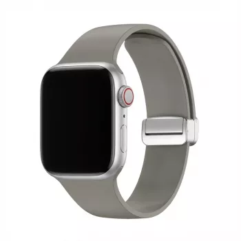 Apynys GUAN Premium Plus, skirtas Apple Watch 40mm 41mm 38mm 42mm — pilka/juoda