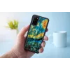 Apsauginis dėklas iKins Samsung Galaxy S20 — juodas žvaigždėto dangaus dizainas